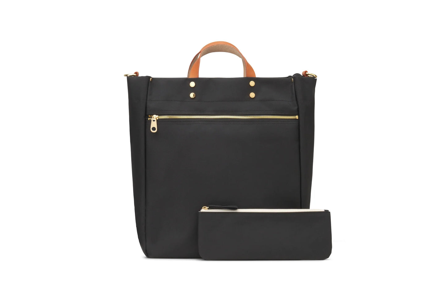 Parker Nylon Tote with Leather Accents