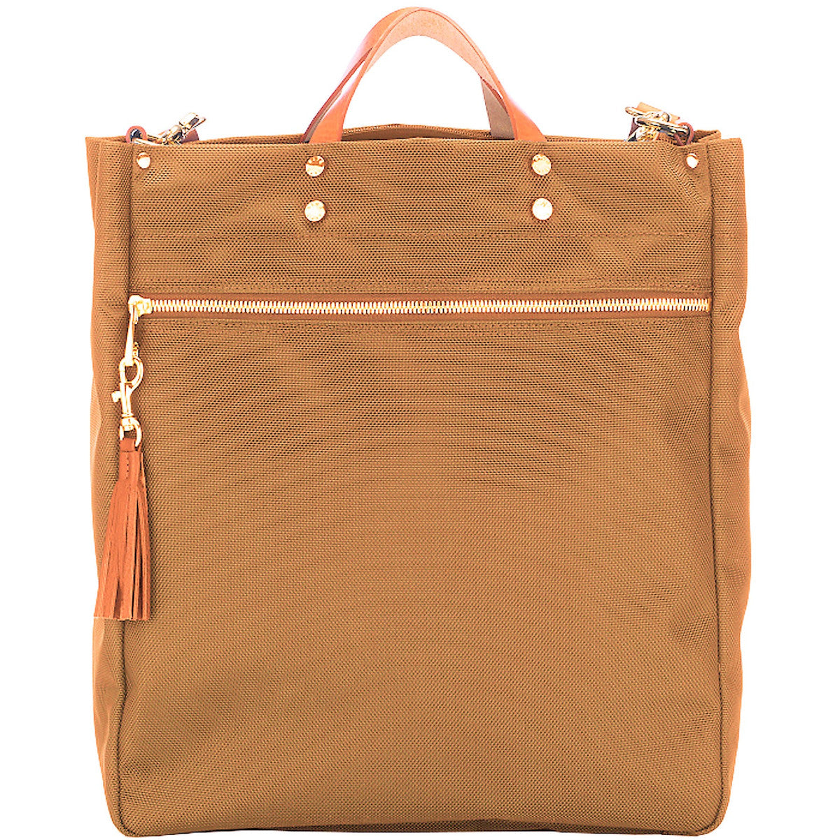 Parker Nylon Tote with Leather Accents