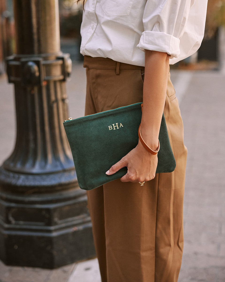 Sofie Suede Clutch