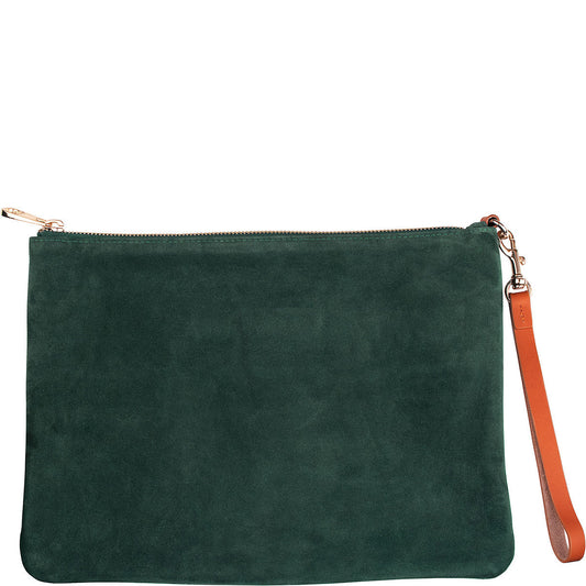 Sofie Suede Clutch