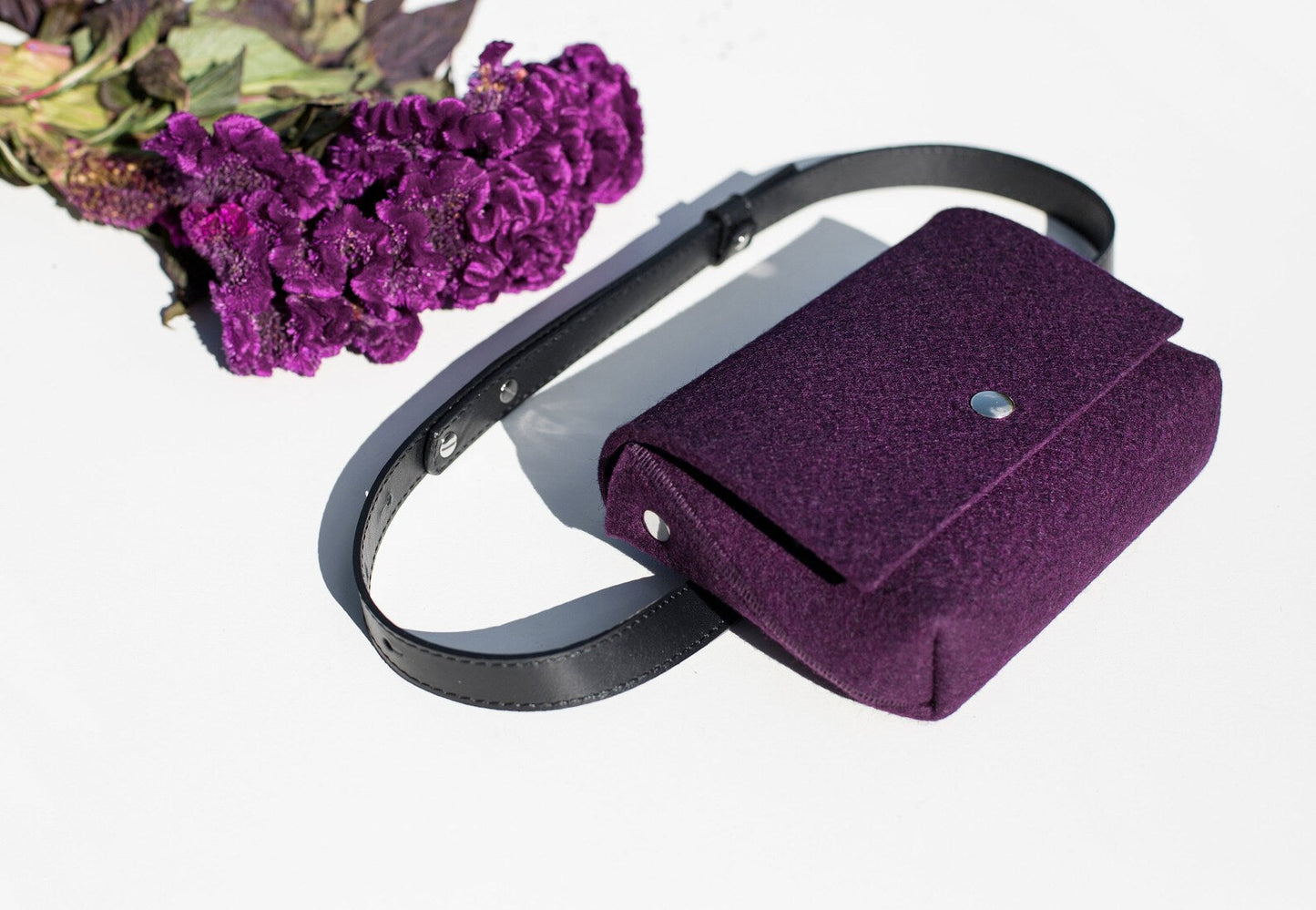 Merino Wool Felt Belt Bag